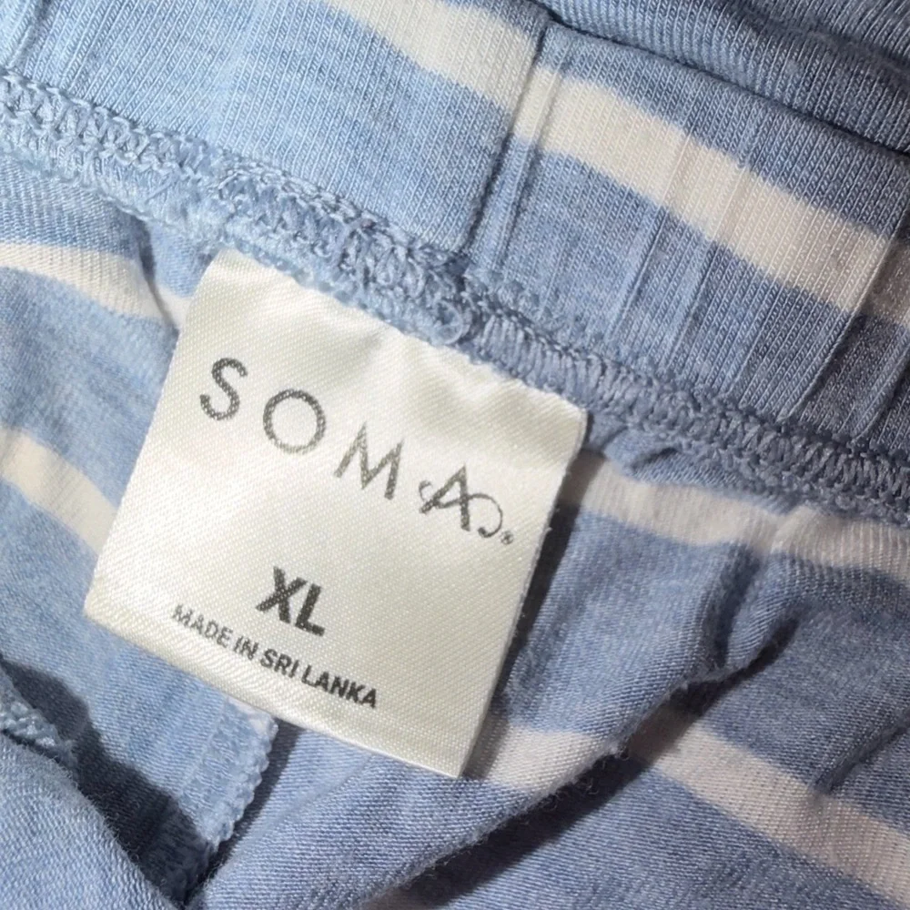 Soma Pajama Set XL Blue Lounge Sleepwear Tank Shorts Set - Picture 8 of 9
